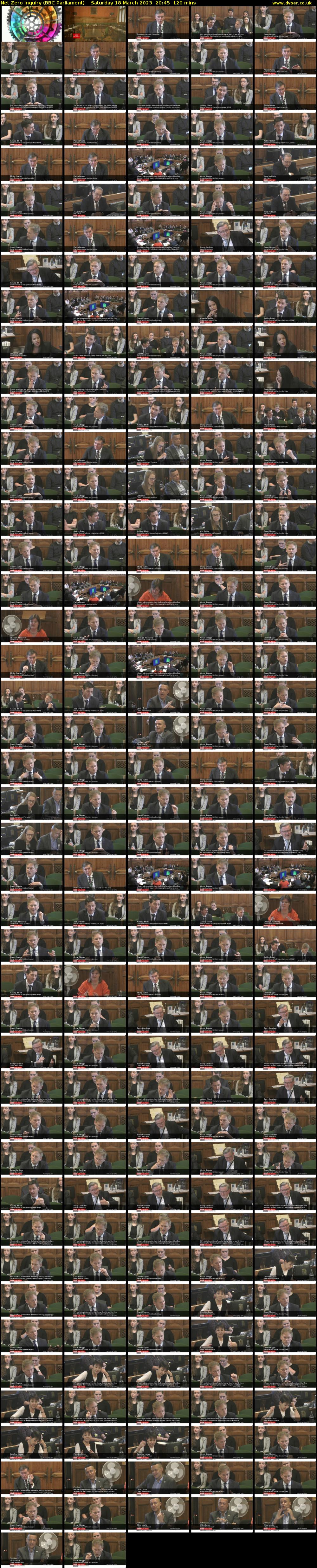 Net Zero Inquiry (BBC Parliament) Saturday 18 March 2023 20:45 - 22:45