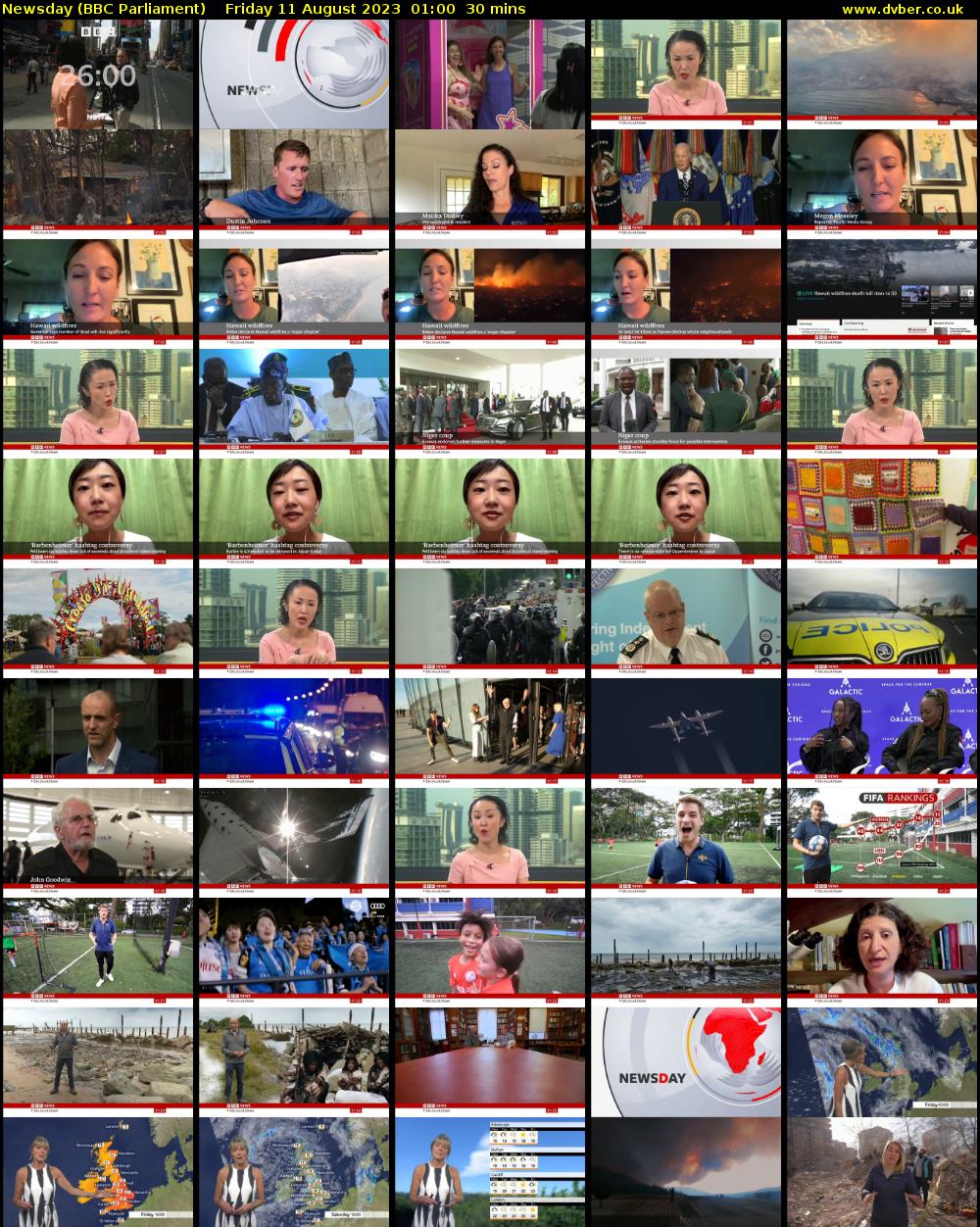 Newsday (BBC Parliament) Friday 11 August 2023 01:00 - 01:30