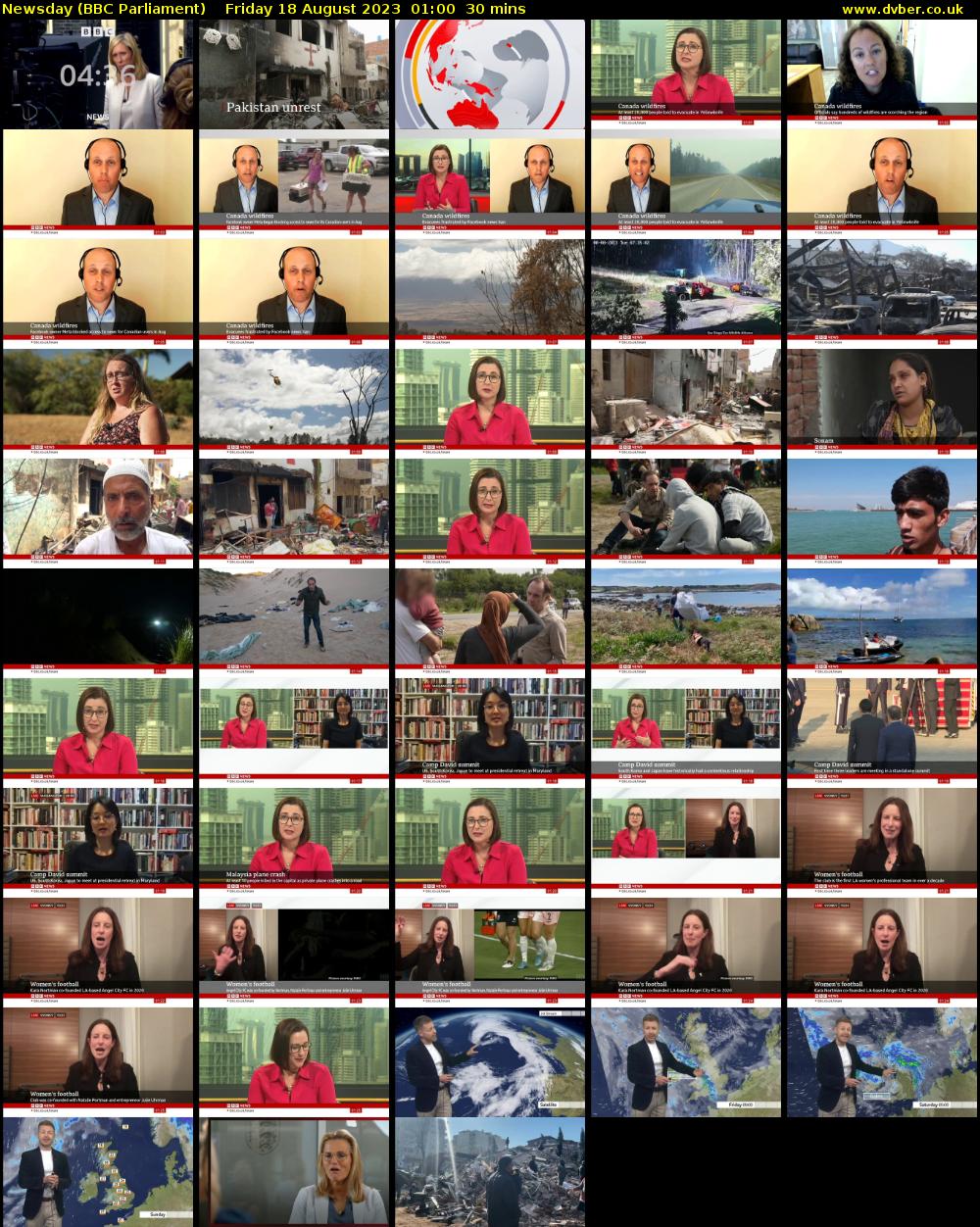 Newsday (BBC Parliament) Friday 18 August 2023 01:00 - 01:30