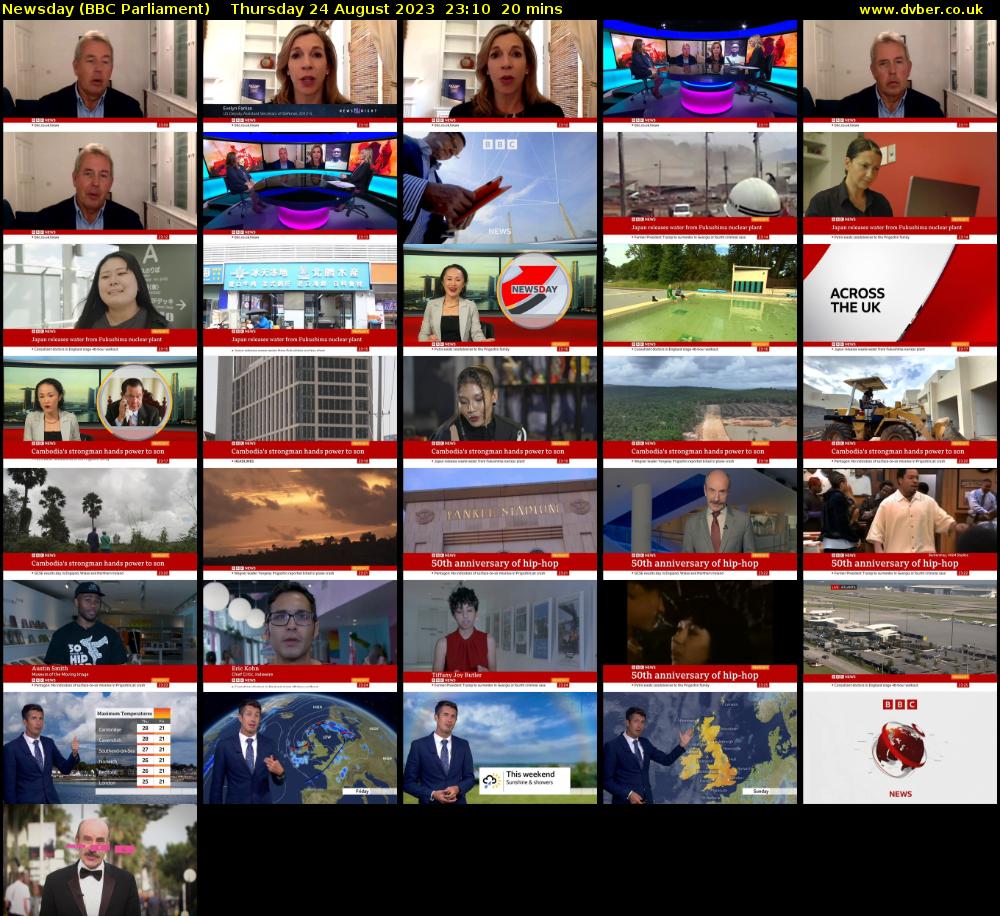 Newsday (BBC Parliament) Thursday 24 August 2023 23:10 - 23:30