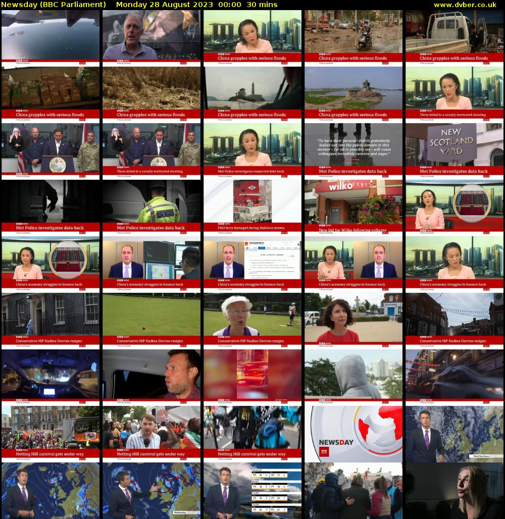 Newsday (BBC Parliament) Monday 28 August 2023 00:00 - 00:30