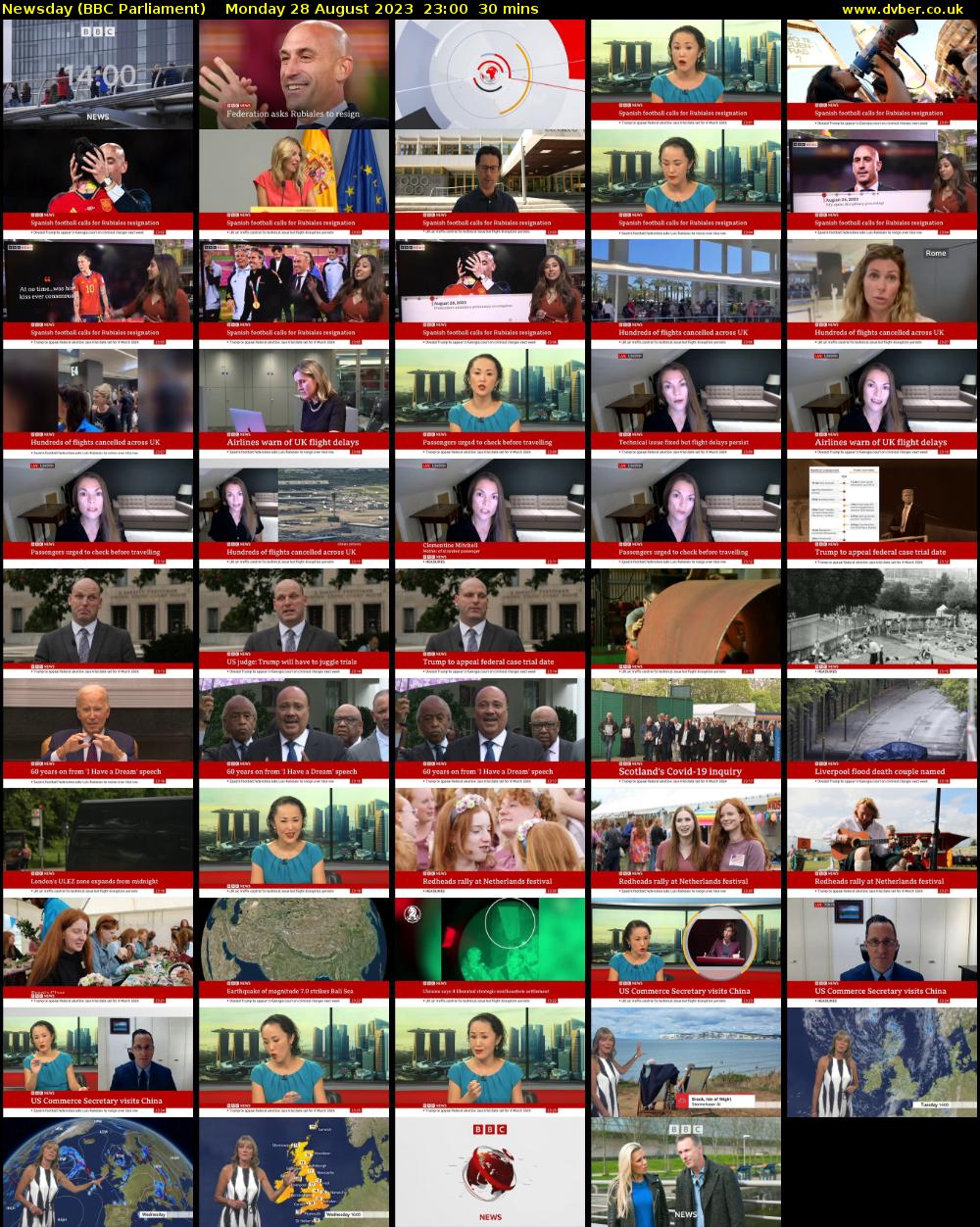 Newsday (BBC Parliament) Monday 28 August 2023 23:00 - 23:30
