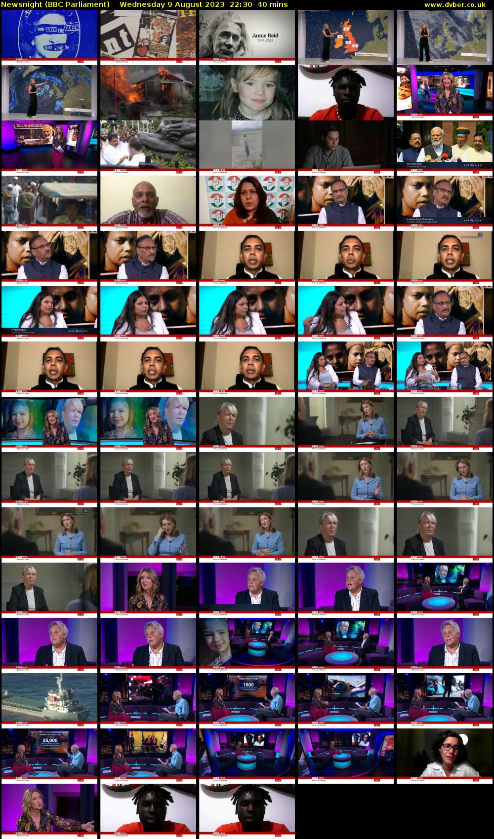 Newsnight (BBC Parliament) Wednesday 9 August 2023 22:30 - 23:10