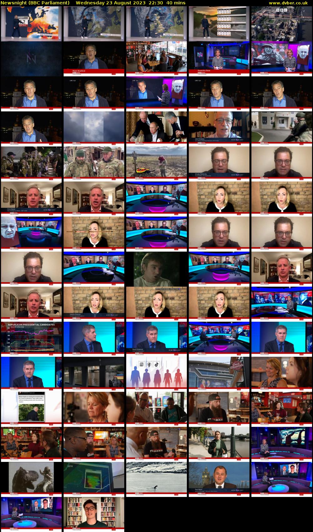 Newsnight (BBC Parliament) Wednesday 23 August 2023 22:30 - 23:10