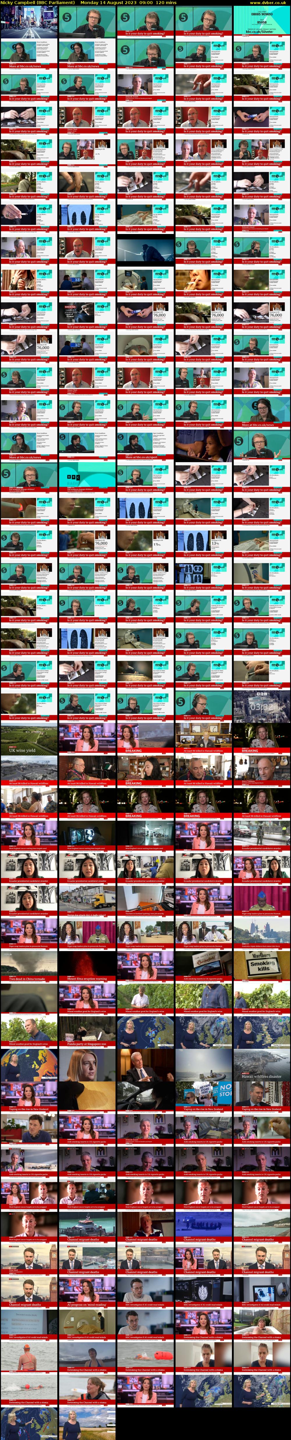 Nicky Campbell (BBC Parliament) Monday 14 August 2023 09:00 - 11:00