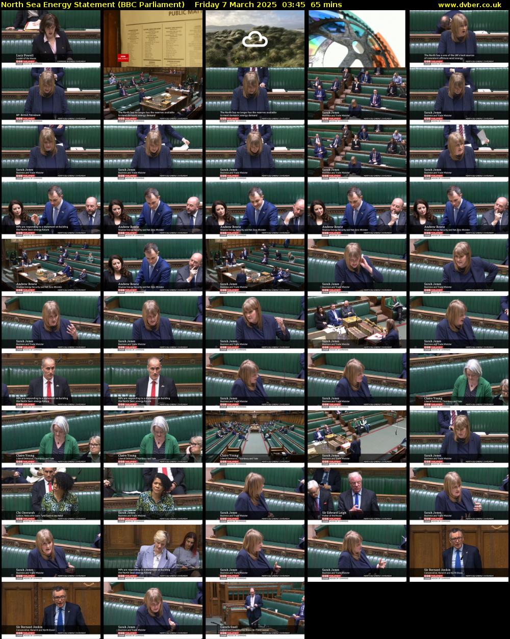 North Sea Energy Statement (BBC Parliament) Friday 7 March 2025 03:45 - 04:50