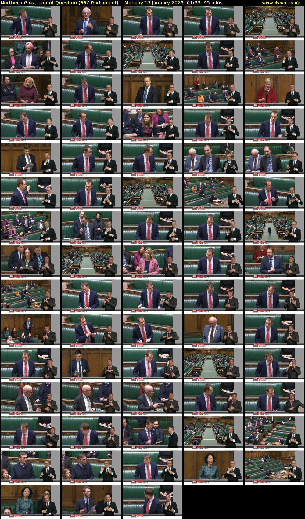 Northern Gaza Urgent Question (BBC Parliament) Monday 13 January 2025 01:55 - 03:30