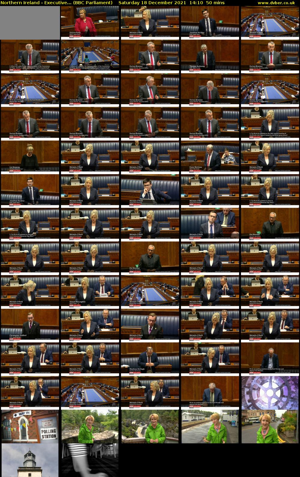 Northern Ireland - Executive... (BBC Parliament) Saturday 18 December 2021 14:10 - 15:00