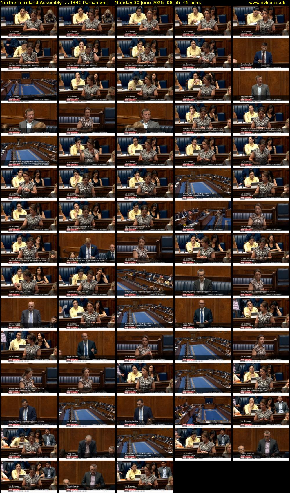 Northern Ireland Assembly -... (BBC Parliament) Monday 30 June 2025 08:55 - 09:40