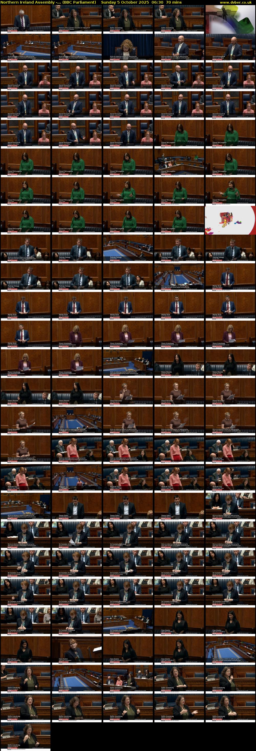 Northern Ireland Assembly -... (BBC Parliament) Sunday 5 October 2025 06:30 - 07:40