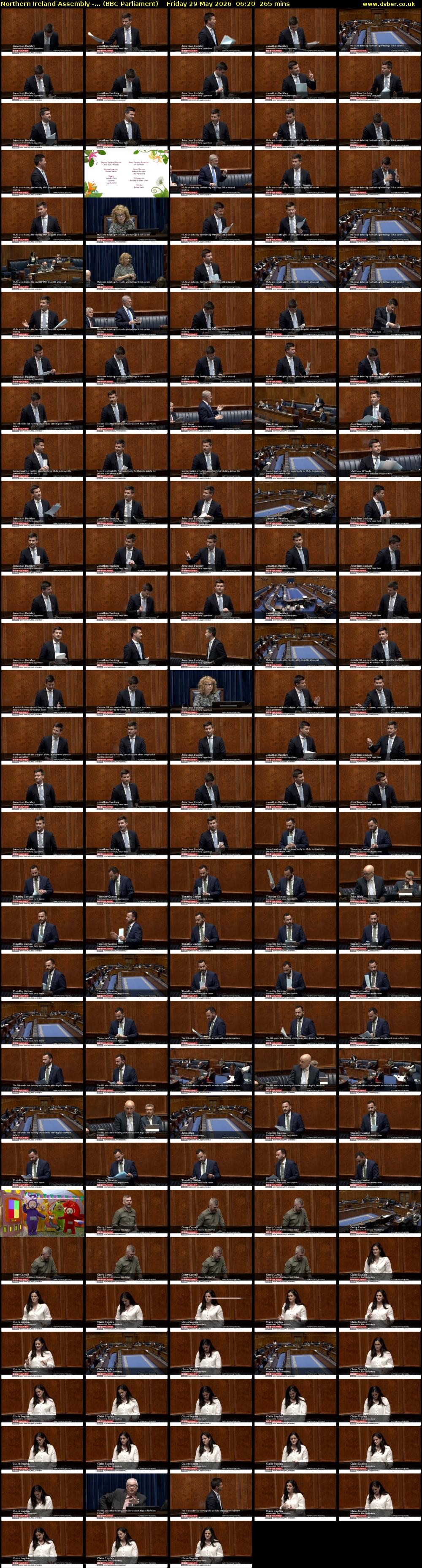 Northern Ireland Assembly -... (BBC Parliament) Friday 29 May 2026 06:20 - 10:45
