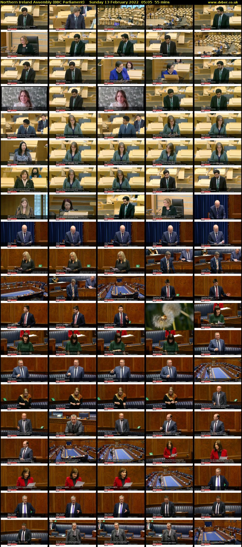 Northern Ireland Assembly (BBC Parliament) Sunday 13 February 2022 05:05 - 06:00