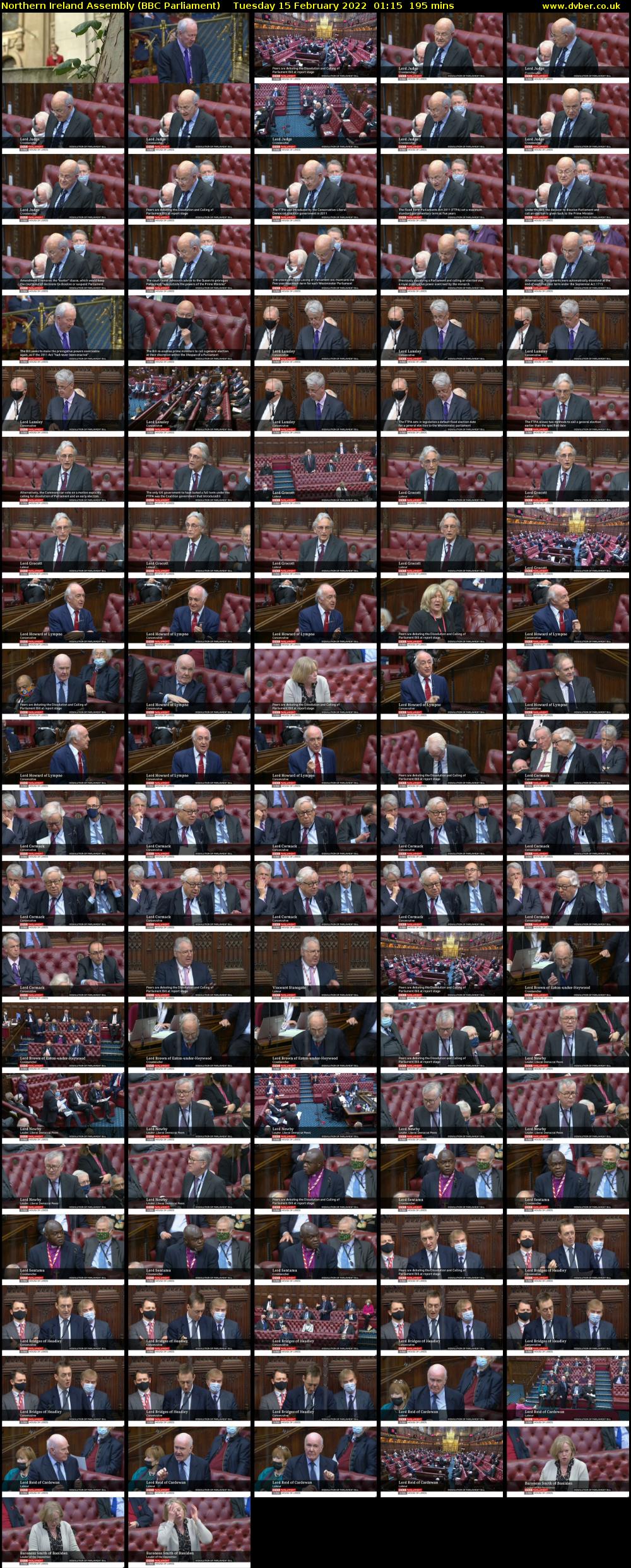 Northern Ireland Assembly (BBC Parliament) Tuesday 15 February 2022 01:15 - 04:30