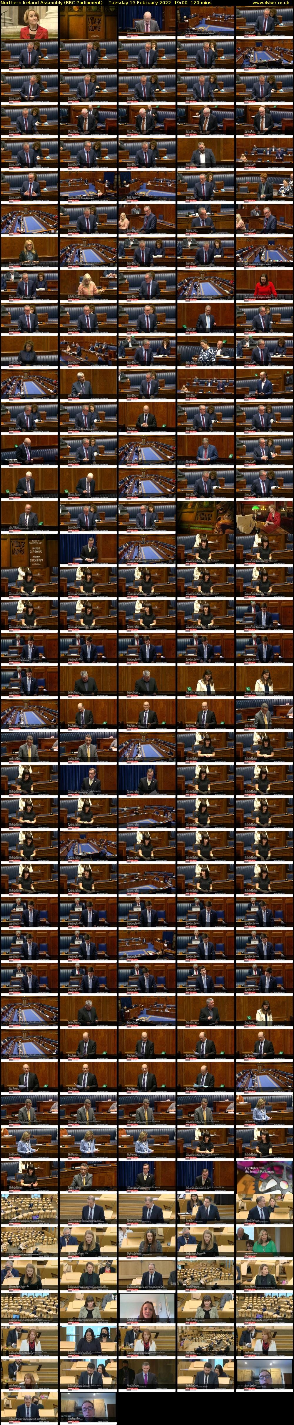 Northern Ireland Assembly (BBC Parliament) Tuesday 15 February 2022 19:00 - 21:00