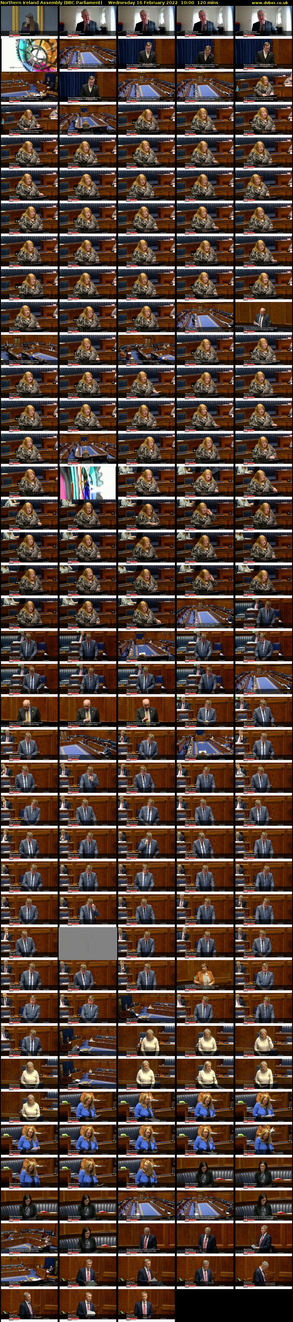 Northern Ireland Assembly (BBC Parliament) Wednesday 16 February 2022 10:00 - 12:00