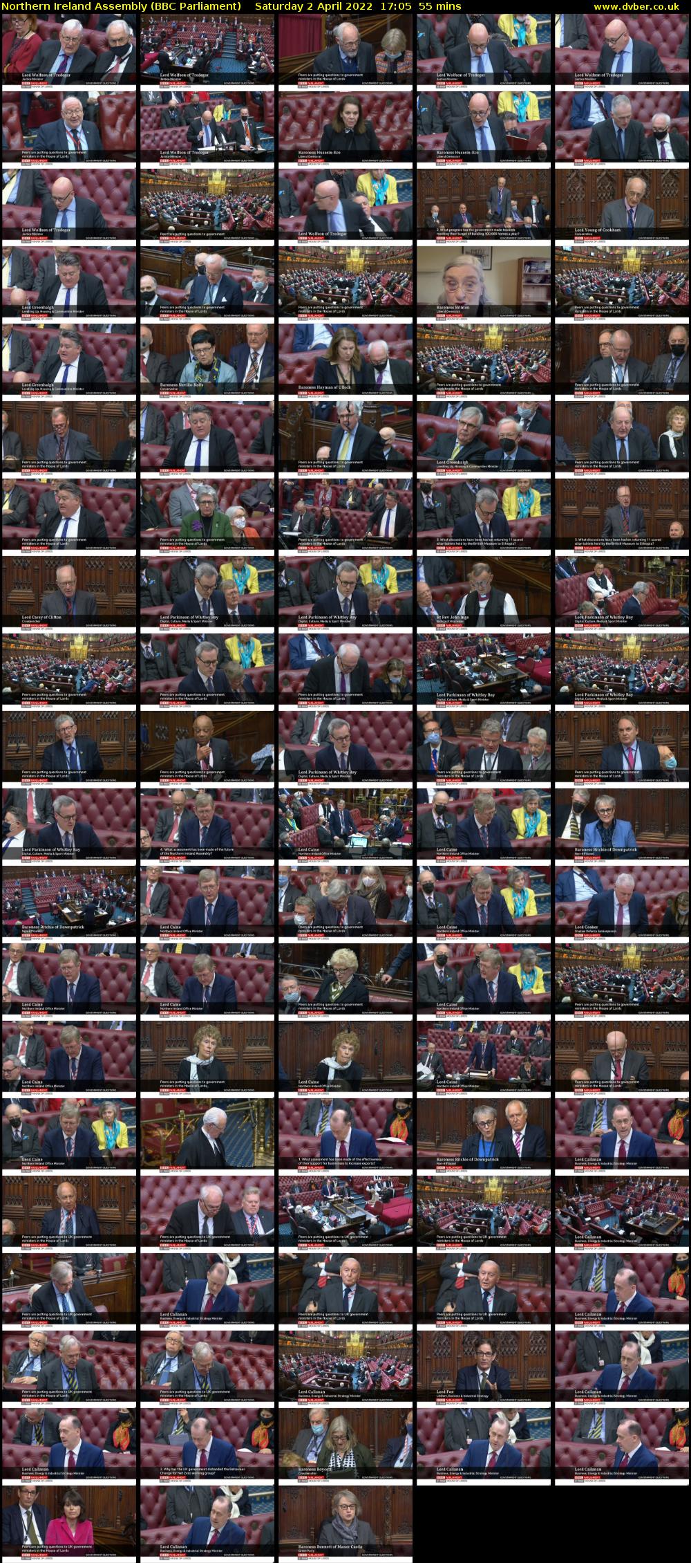 Northern Ireland Assembly (BBC Parliament) Saturday 2 April 2022 17:05 - 18:00