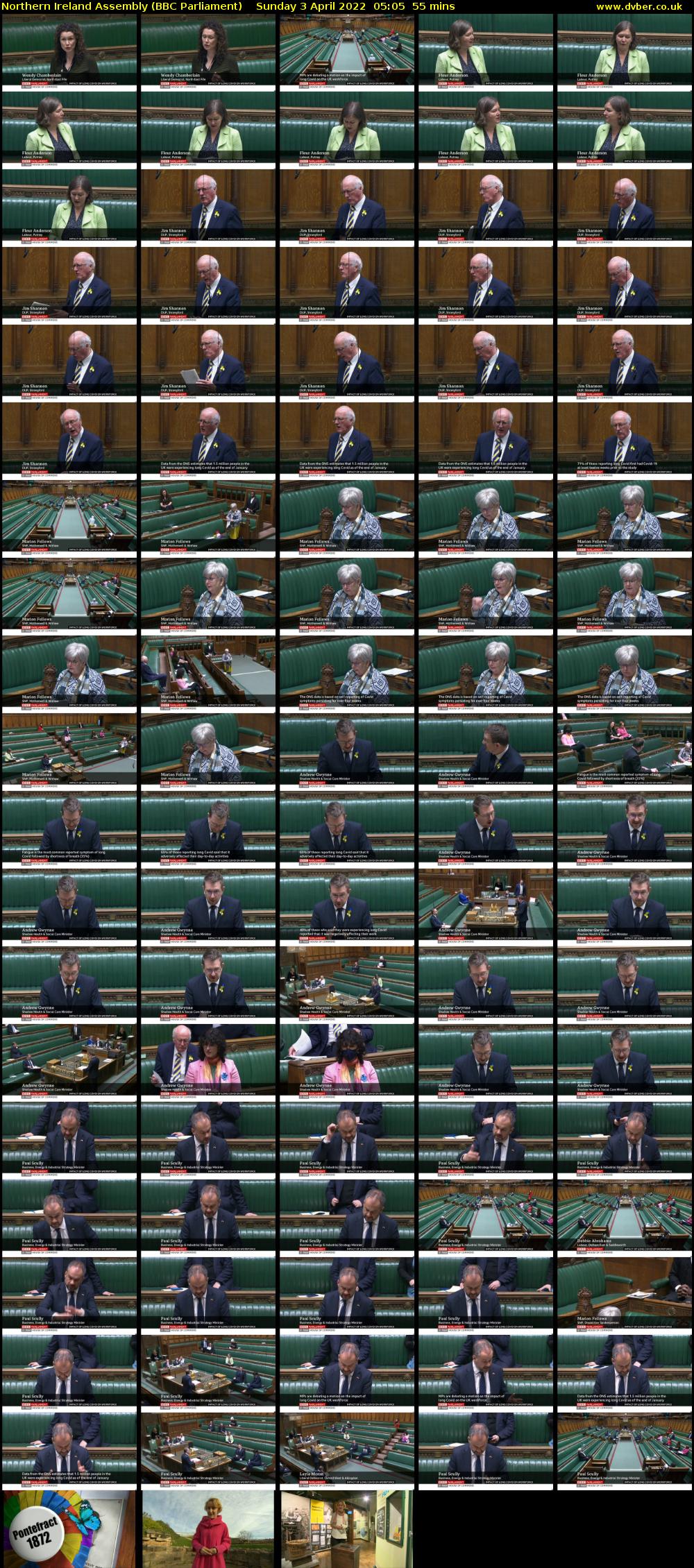 Northern Ireland Assembly (BBC Parliament) Sunday 3 April 2022 05:05 - 06:00