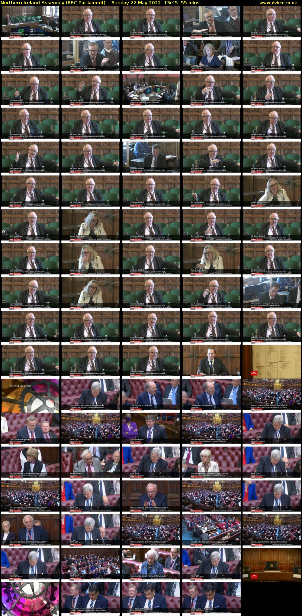 Northern Ireland Assembly (BBC Parliament) Sunday 22 May 2022 13:45 - 14:40