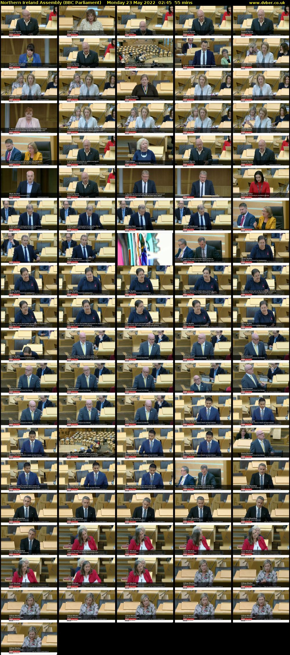 Northern Ireland Assembly (BBC Parliament) Monday 23 May 2022 02:45 - 03:40