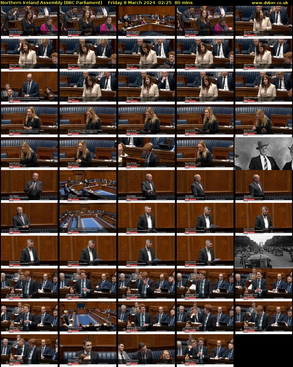 Northern Ireland Assembly (BBC Parliament) Friday 8 March 2024 02:25 - 03:45