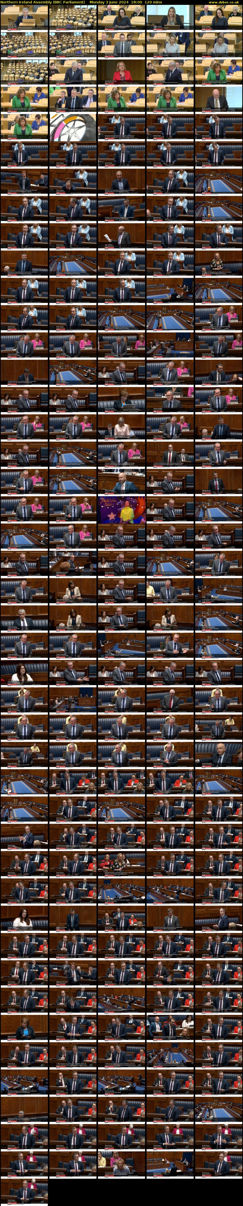 Northern Ireland Assembly (BBC Parliament) Monday 3 June 2024 18:00 - 20:00