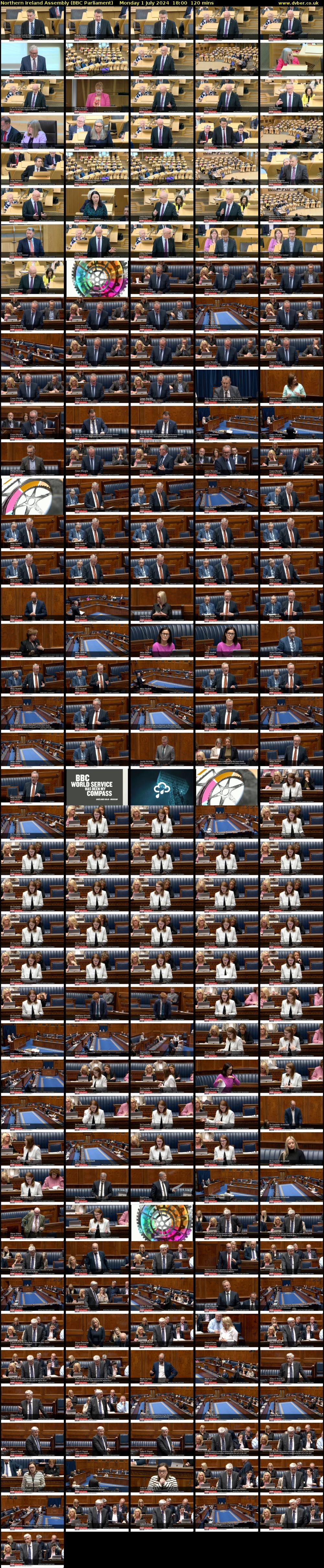 Northern Ireland Assembly (BBC Parliament) Monday 1 July 2024 18:00 - 20:00