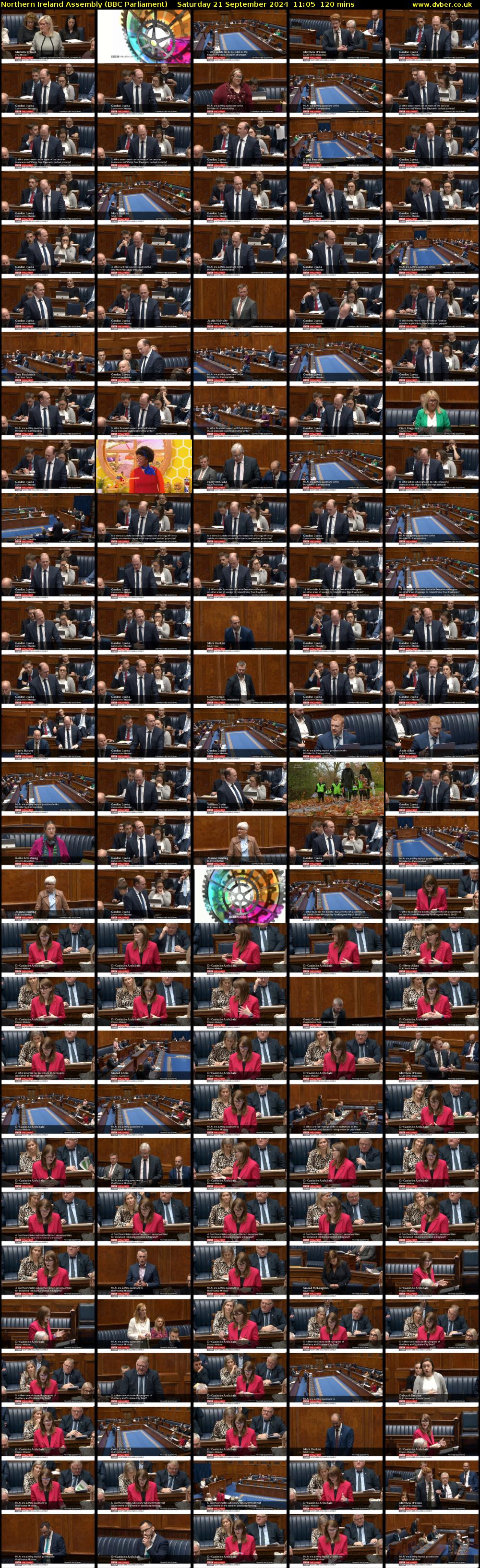 Northern Ireland Assembly (BBC Parliament) Saturday 21 September 2024 11:05 - 13:05