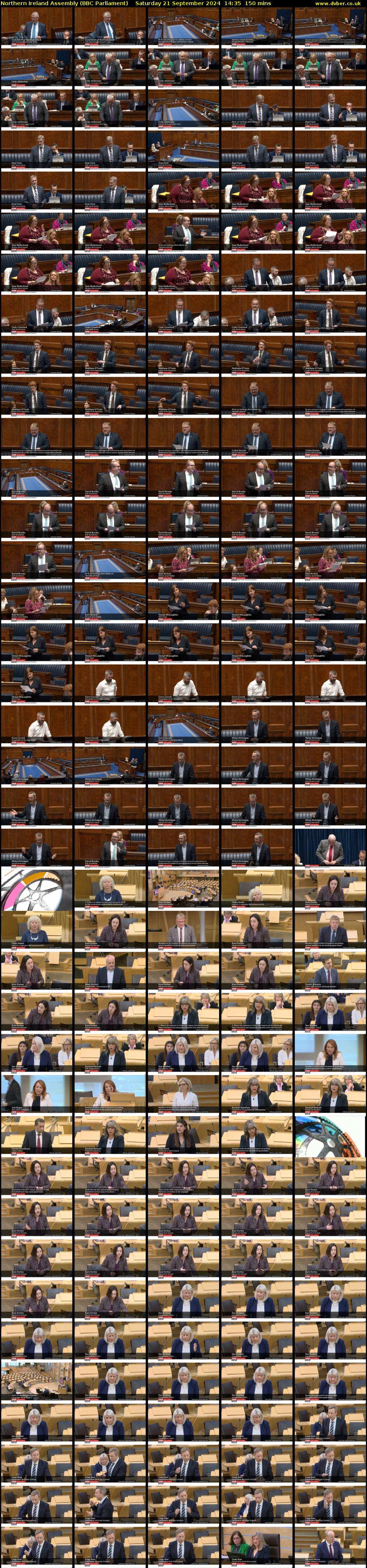Northern Ireland Assembly (BBC Parliament) Saturday 21 September 2024 14:35 - 17:05