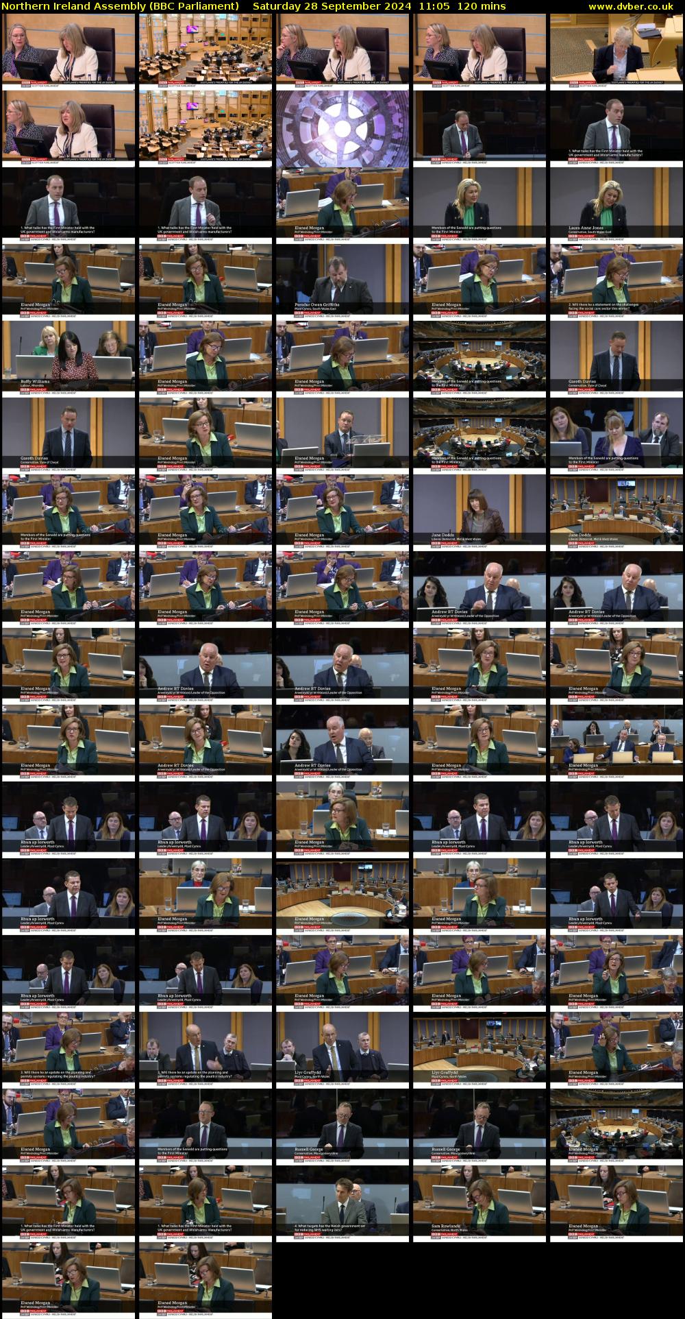 Northern Ireland Assembly (BBC Parliament) Saturday 28 September 2024 11:05 - 13:05