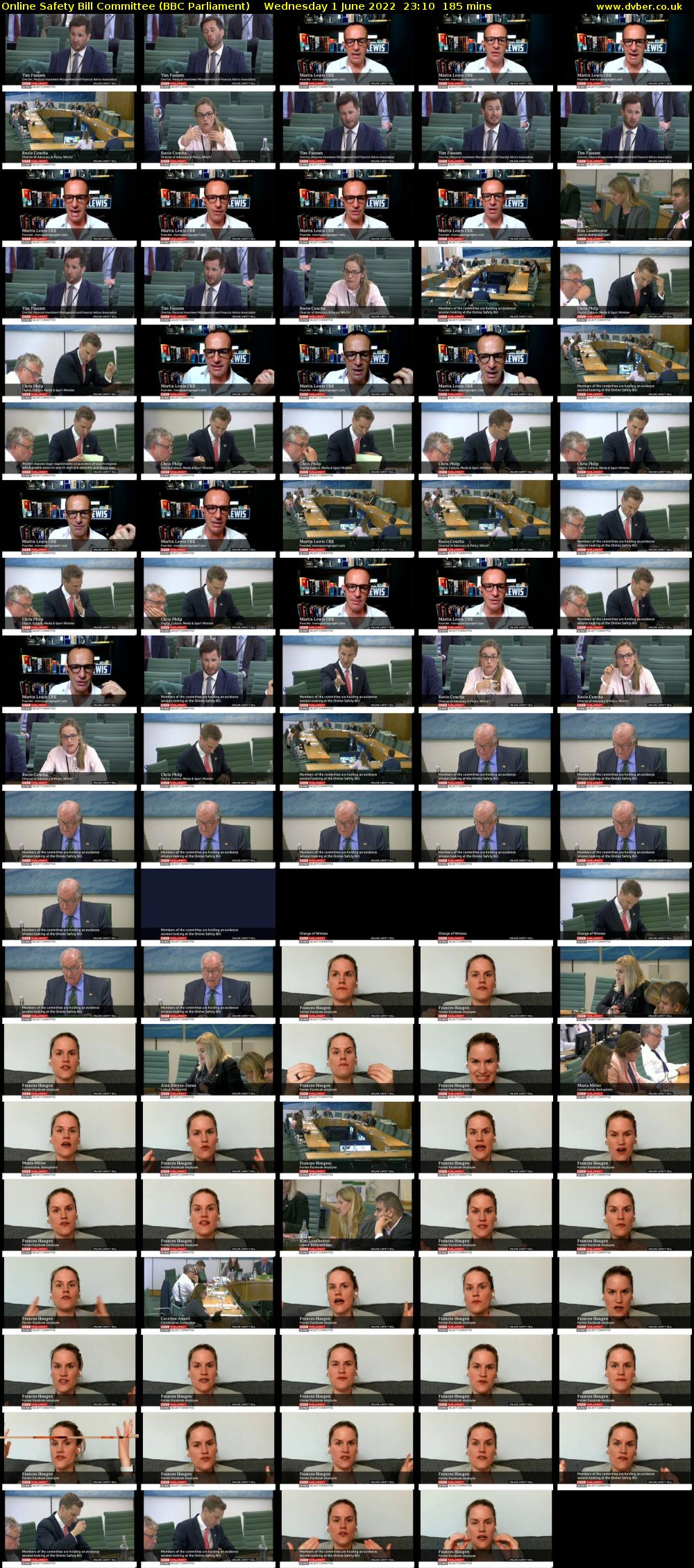 Online Safety Bill Committee (BBC Parliament) Wednesday 1 June 2022 23:10 - 02:15
