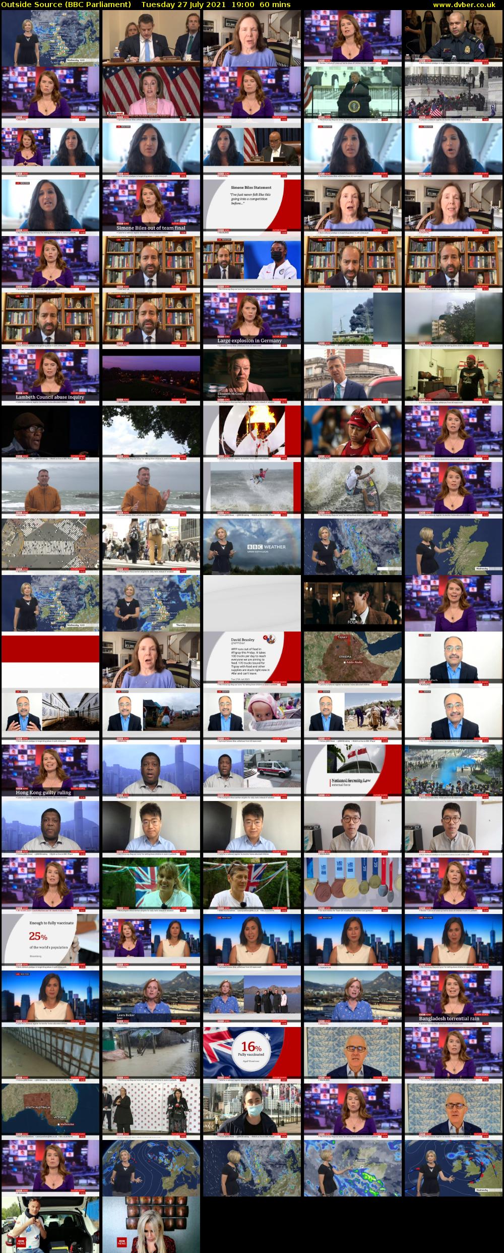 Outside Source (BBC Parliament) Tuesday 27 July 2021 19:00 - 20:00