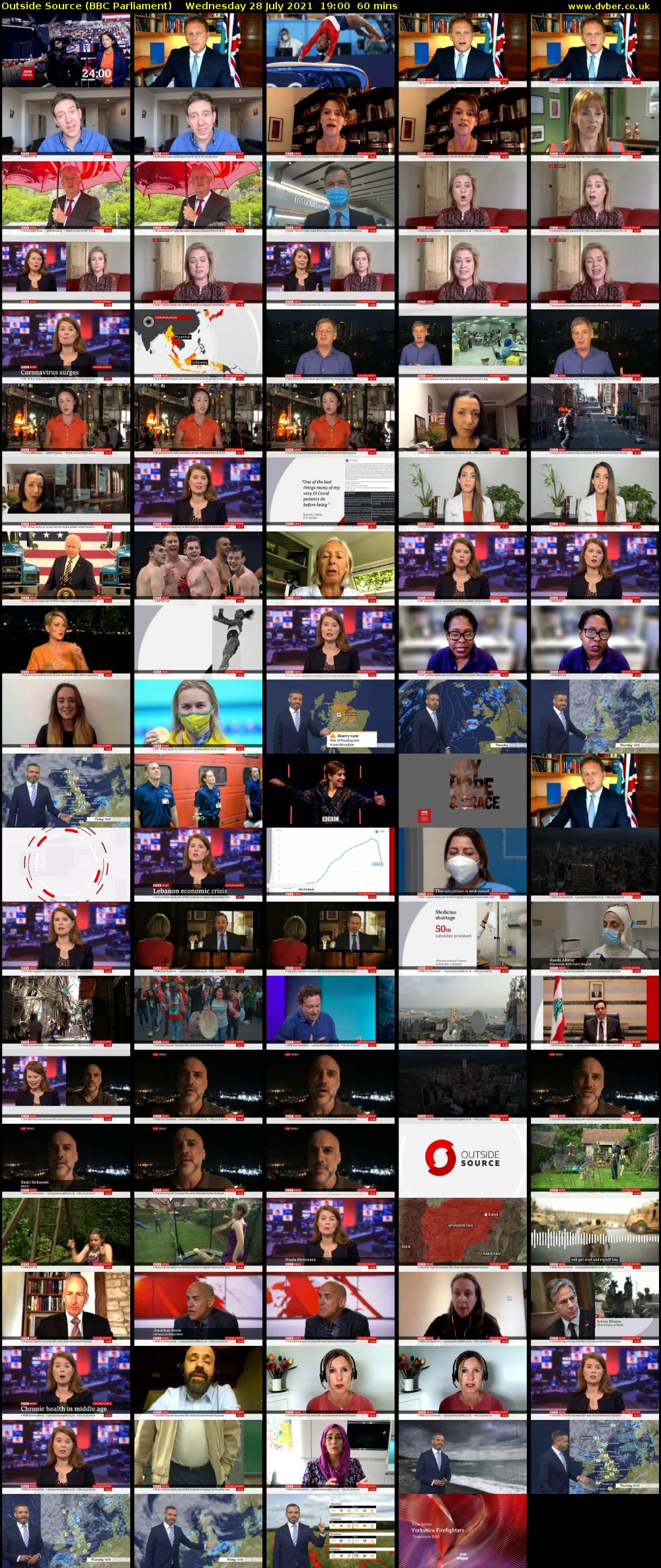 Outside Source (BBC Parliament) Wednesday 28 July 2021 19:00 - 20:00