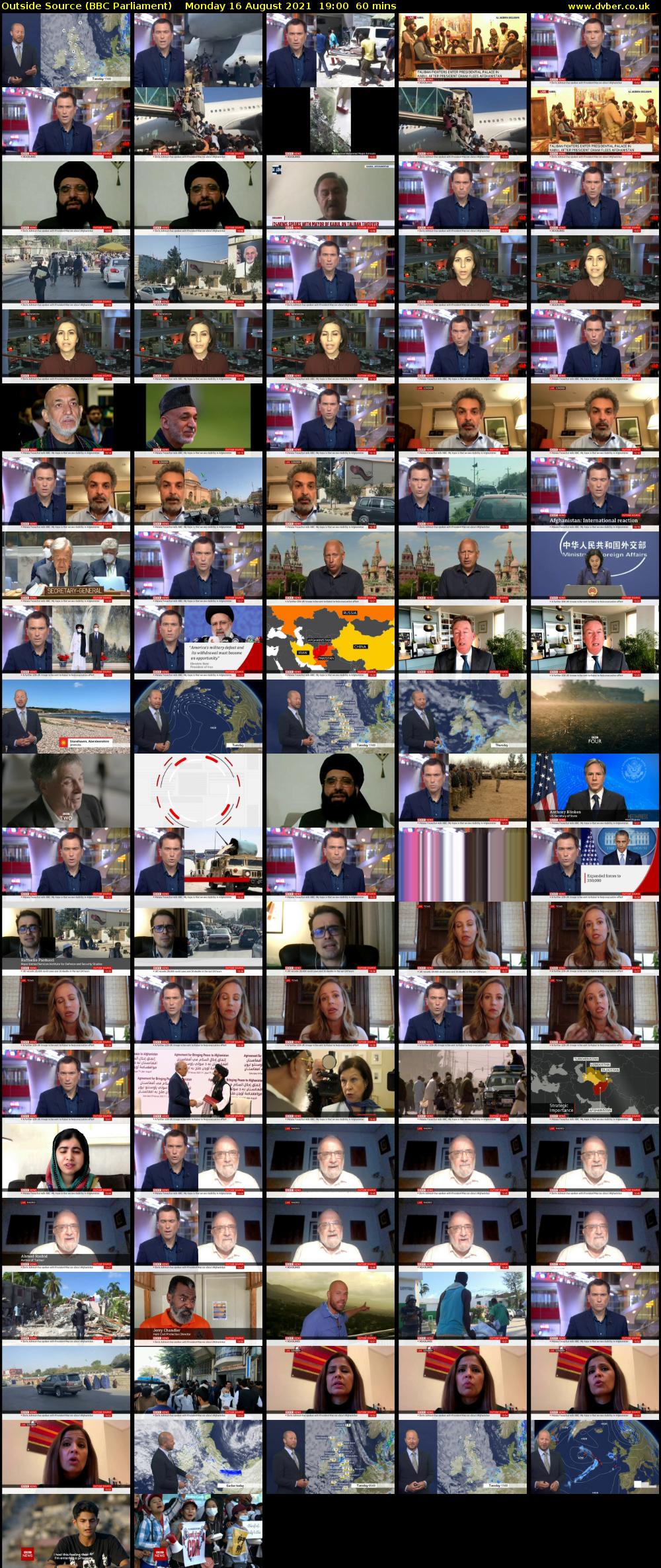 Outside Source (BBC Parliament) Monday 16 August 2021 19:00 - 20:00