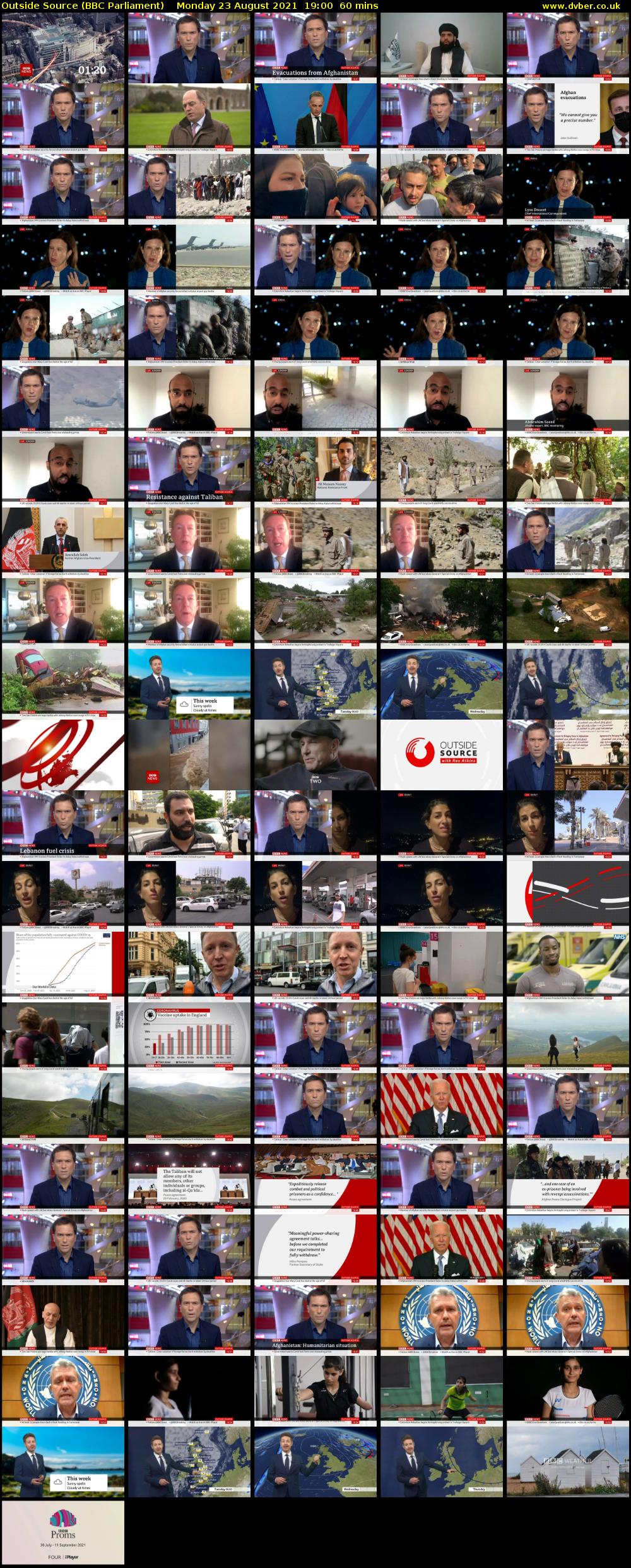 Outside Source (BBC Parliament) Monday 23 August 2021 19:00 - 20:00