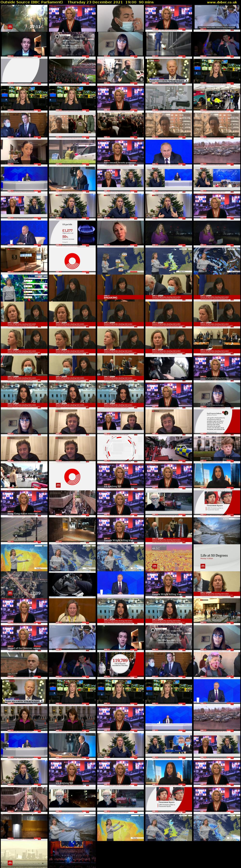 Outside Source (BBC Parliament) Thursday 23 December 2021 19:00 - 20:30