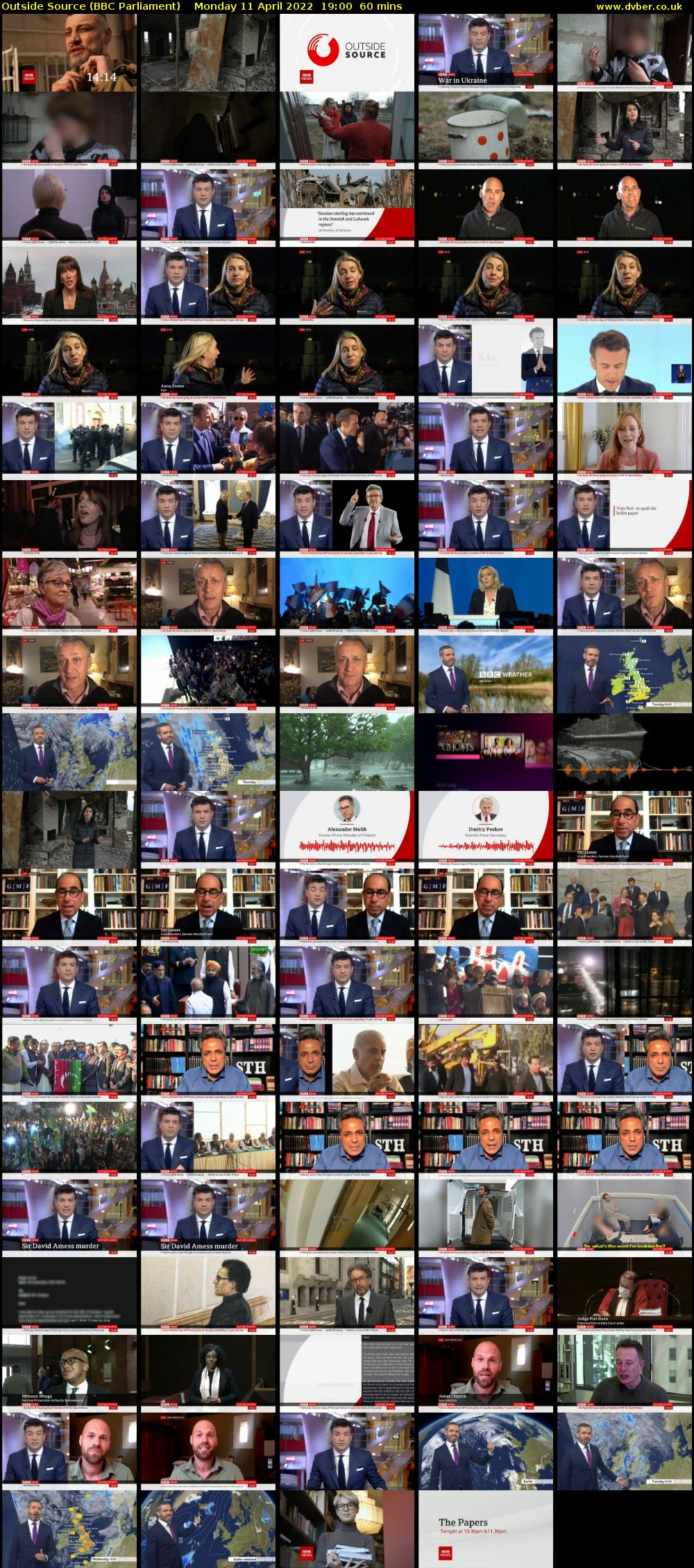 Outside Source (BBC Parliament) Monday 11 April 2022 19:00 - 20:00