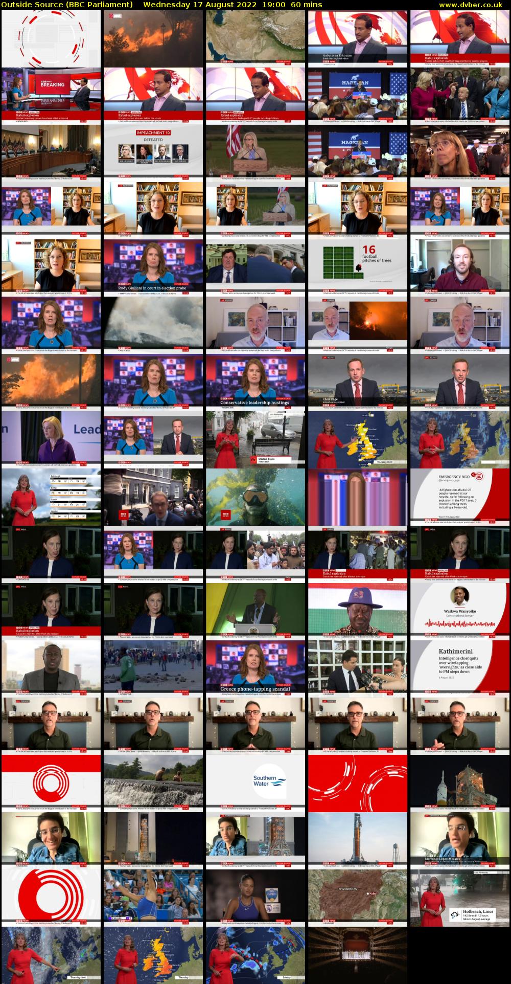 Outside Source (BBC Parliament) Wednesday 17 August 2022 19:00 - 20:00