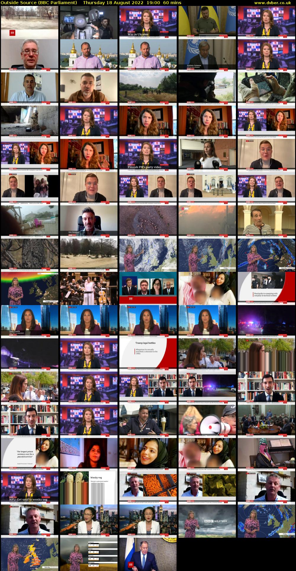 Outside Source (BBC Parliament) Thursday 18 August 2022 19:00 - 20:00
