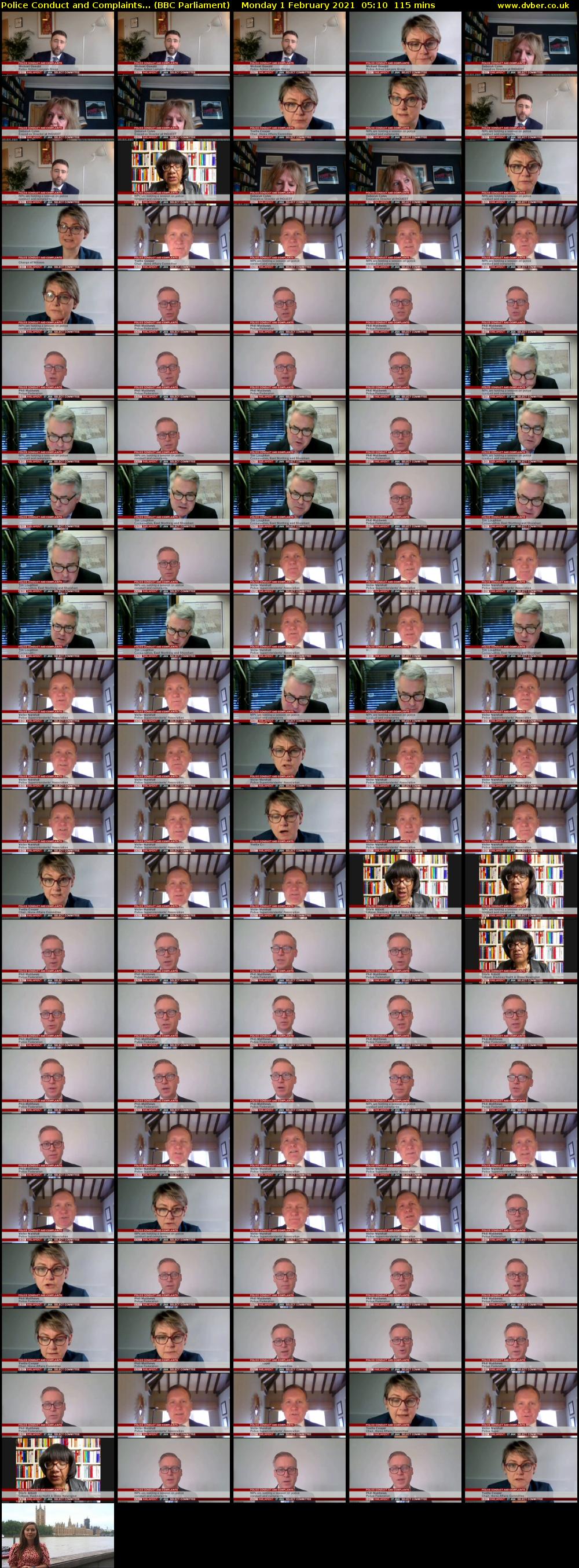 Police Conduct and Complaints... (BBC Parliament) Monday 1 February 2021 05:10 - 07:05