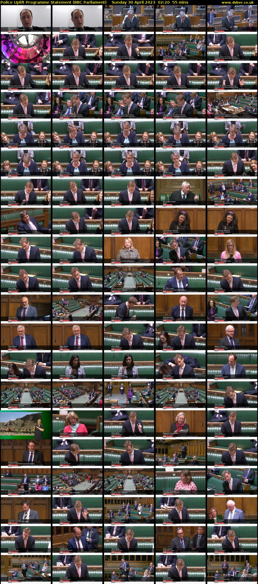 Police Uplift Programme Statement (BBC Parliament) Sunday 30 April 2023 02:20 - 03:15