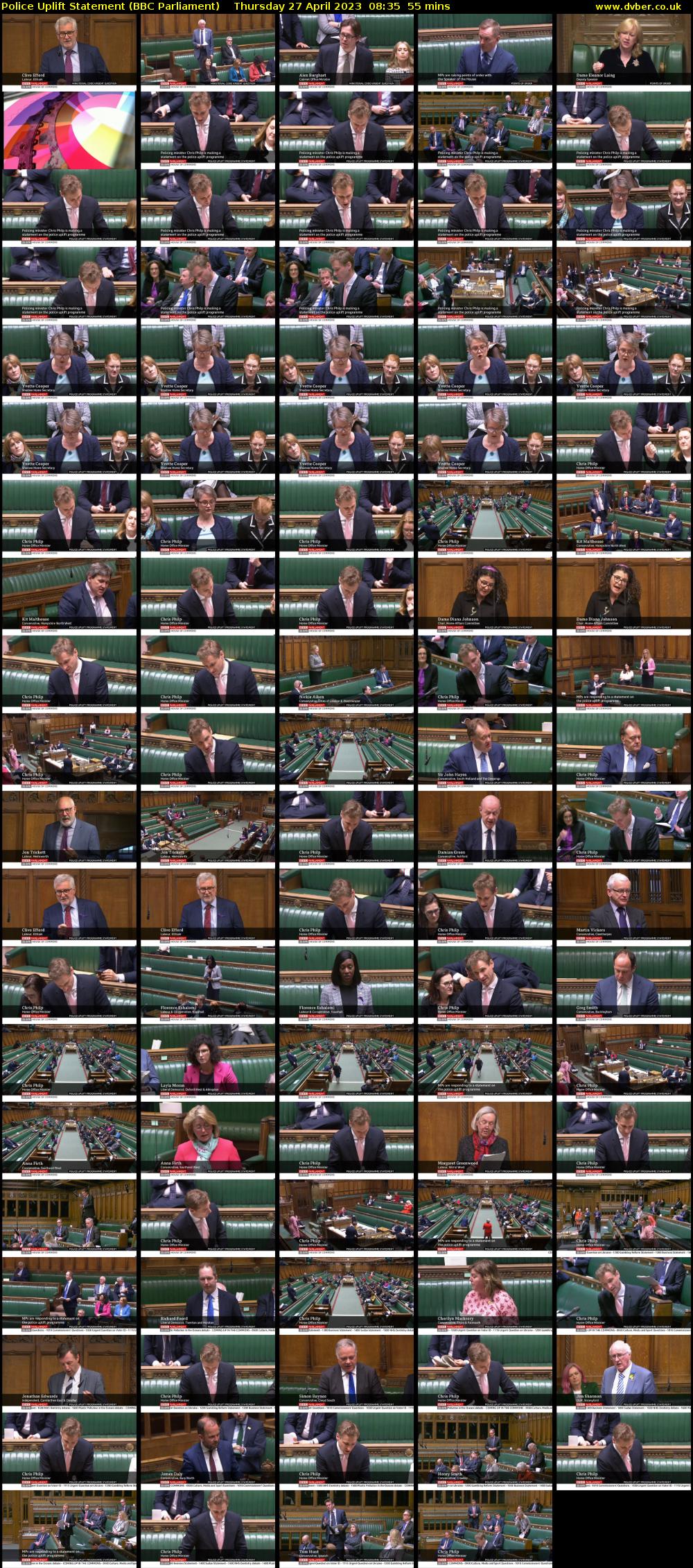 Police Uplift Statement (BBC Parliament) Thursday 27 April 2023 08:35 - 09:30