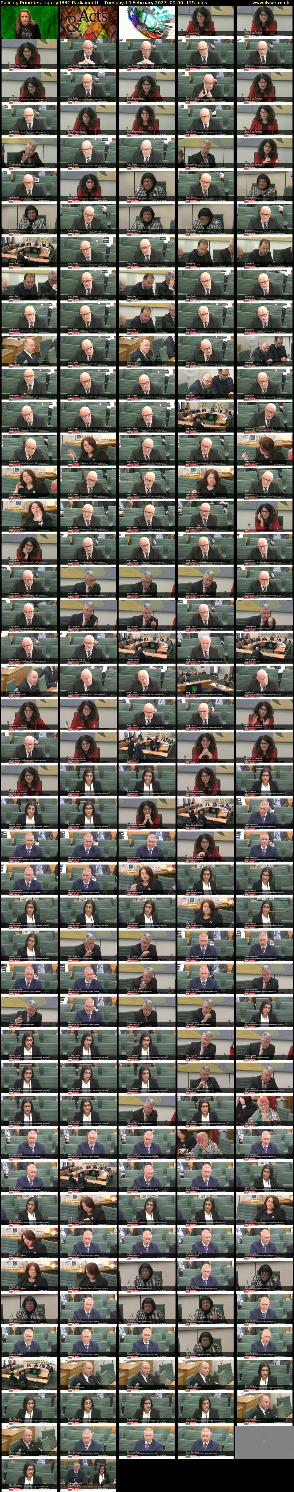 Policing Priorities Inquiry (BBC Parliament) Tuesday 14 February 2023 09:00 - 11:05