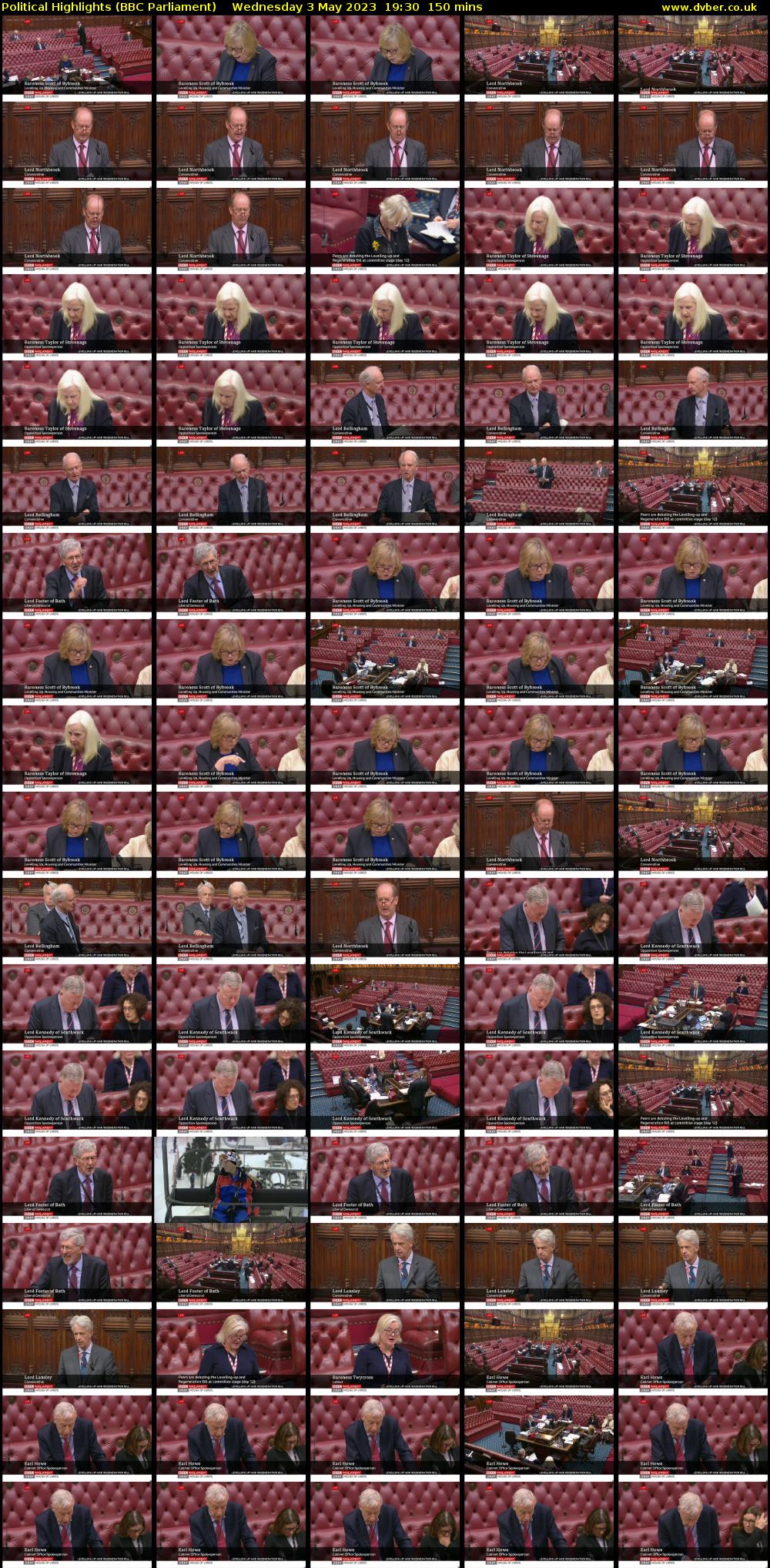 Political Highlights (BBC Parliament) Wednesday 3 May 2023 19:30 - 22:00