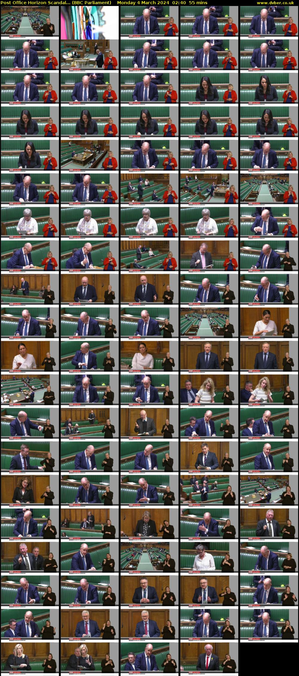 Post Office Horizon Scandal... (BBC Parliament) Monday 4 March 2024 02:40 - 03:35