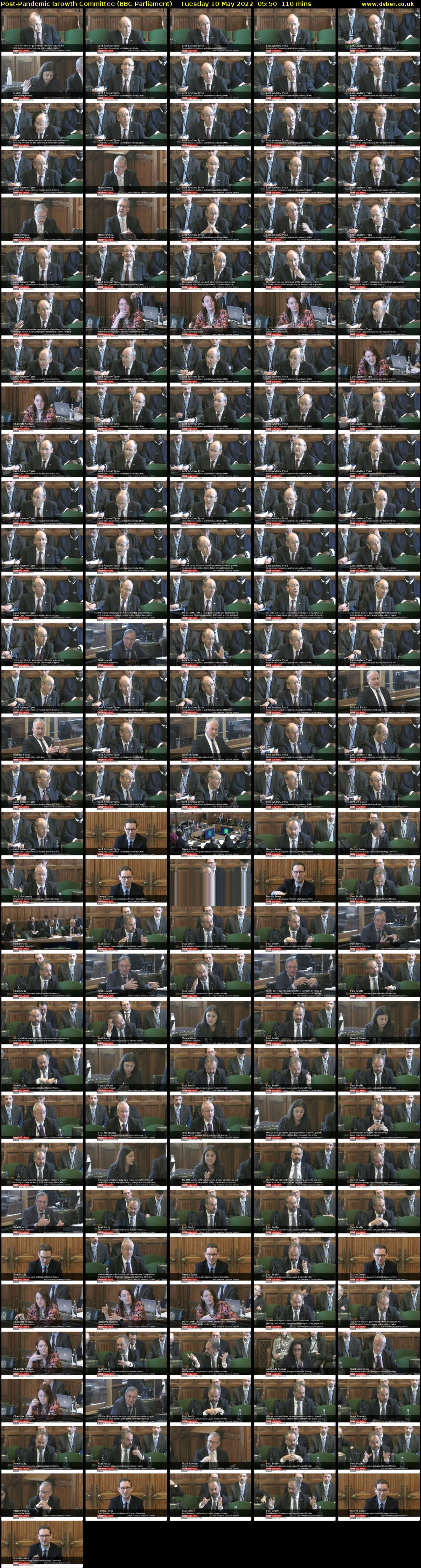 Post-Pandemic Growth Committee (BBC Parliament) Tuesday 10 May 2022 05:50 - 07:40