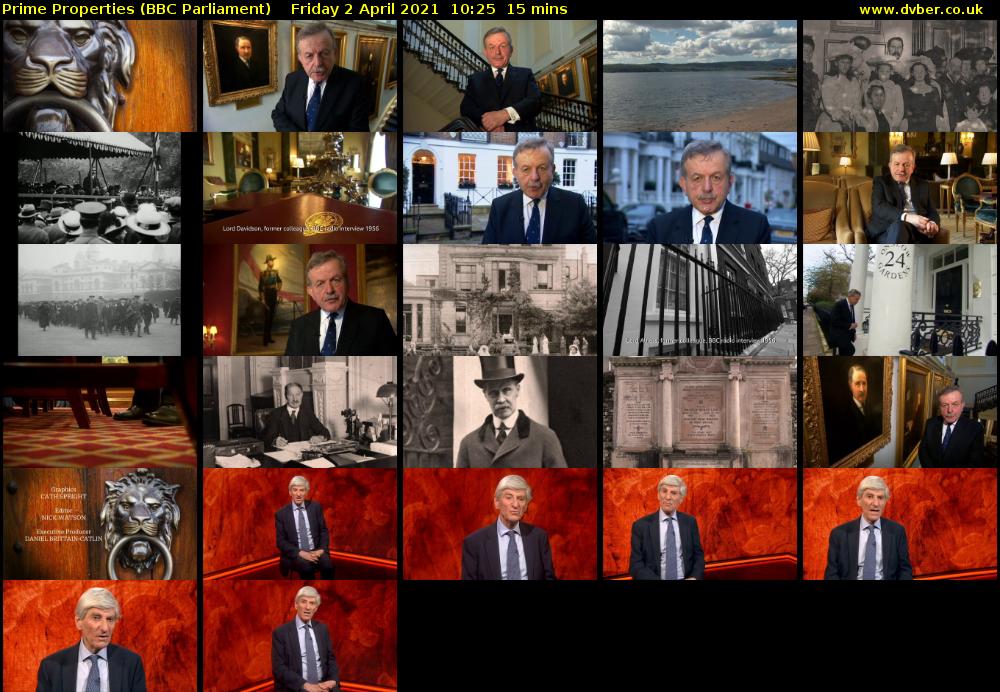 Prime Properties (BBC Parliament) Friday 2 April 2021 10:25 - 10:40