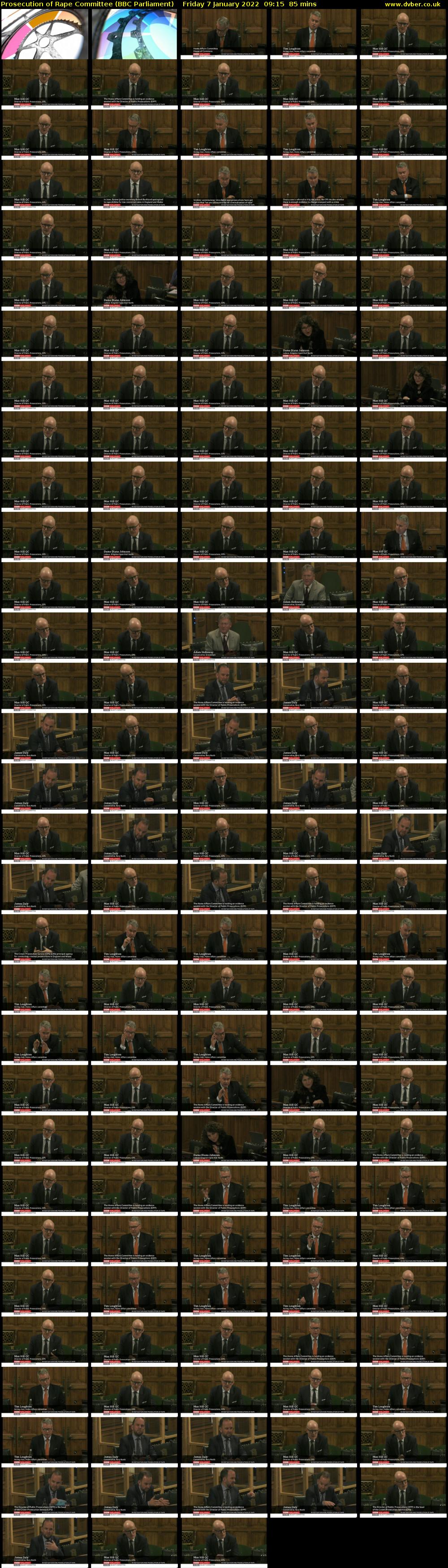 Prosecution of Rape Committee (BBC Parliament) Friday 7 January 2022 09:15 - 10:40