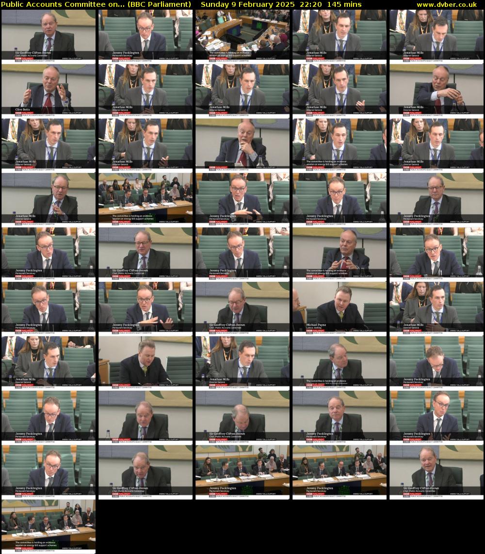 Public Accounts Committee on... (BBC Parliament) Sunday 9 February 2025 22:20 - 00:45