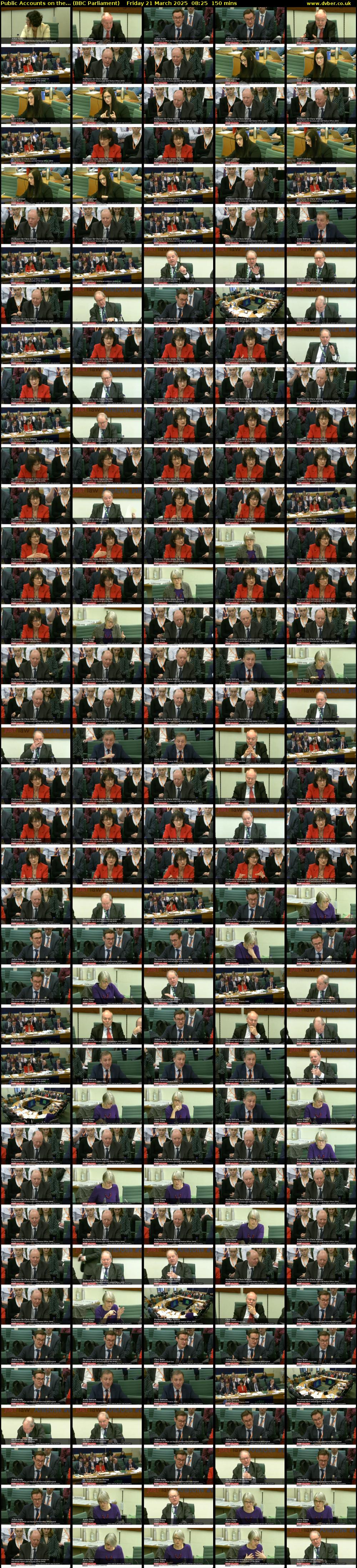 Public Accounts on the... (BBC Parliament) Friday 21 March 2025 08:25 - 10:55