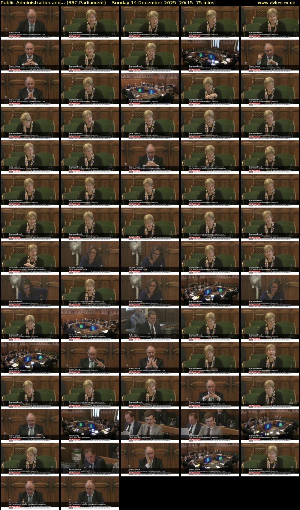 Public Administration and... (BBC Parliament) Sunday 14 December 2025 20:15 - 21:30